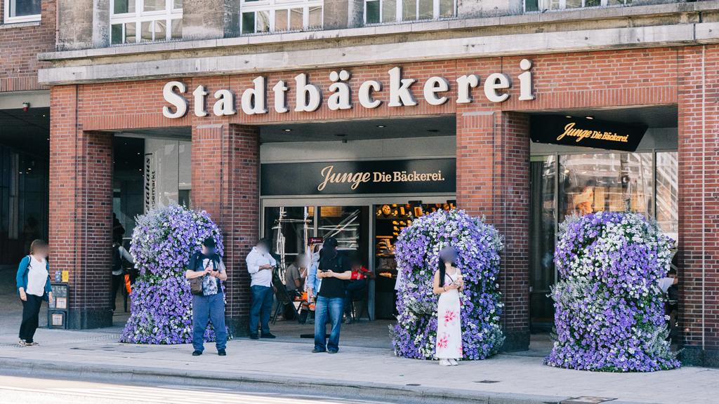 Junge Die Bäckerei., Gänsemarkt in Hamburg