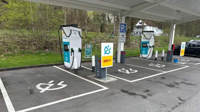 Shell Recharge Charging Station, Leipzigstraße in Biberach an der Riß