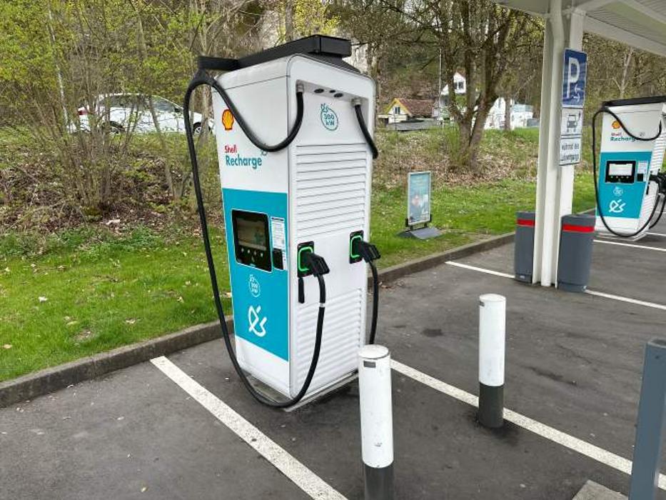 Shell Recharge Charging Station, Leipzigstraße in Biberach an der Riß