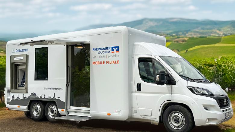 Rheingauer Volksbank eG, mobile Filiale in Martinsthal, Lehrstraße in Eltville am Rhein