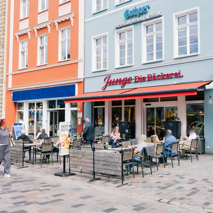 Junge Die Bäckerei., Kröpeliner Straße in Rostock