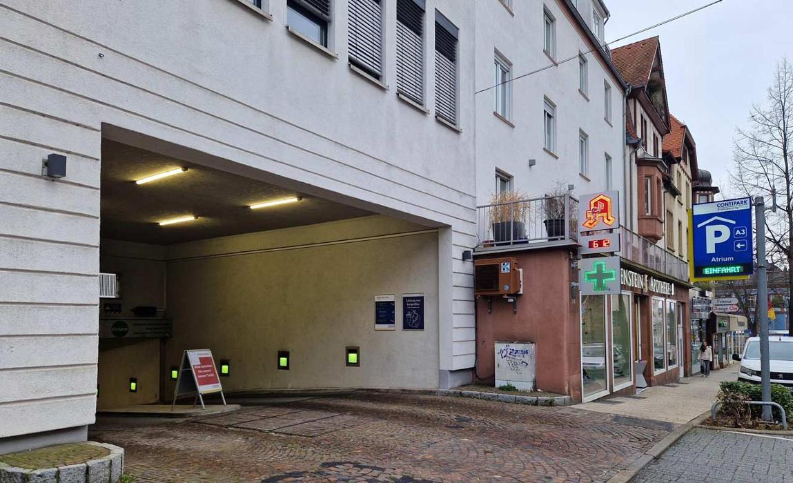 CONTIPARK Tiefgarage Atrium, Bahnhofstraße in Weinheim