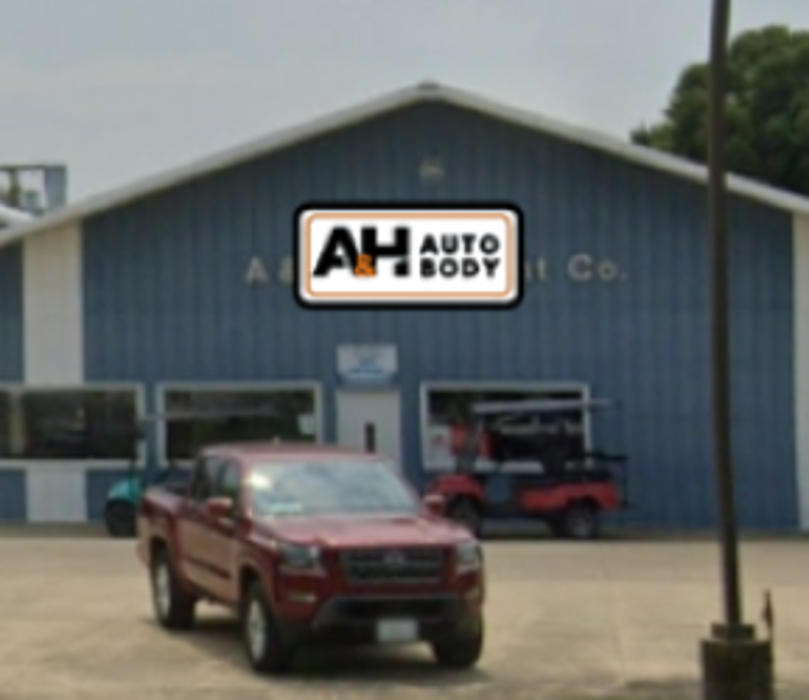 A and H Auto Body Logo