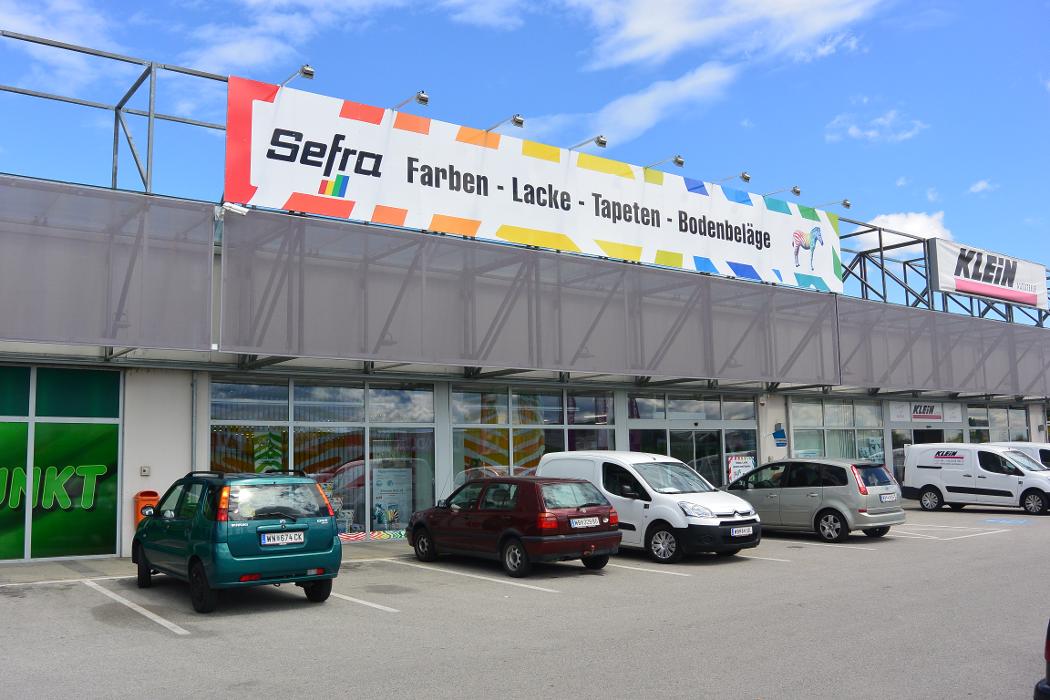 Sefra Farben- und Tapetenvertrieb Ges.m.b.H., Flugfeldstraße in Theresienfeld