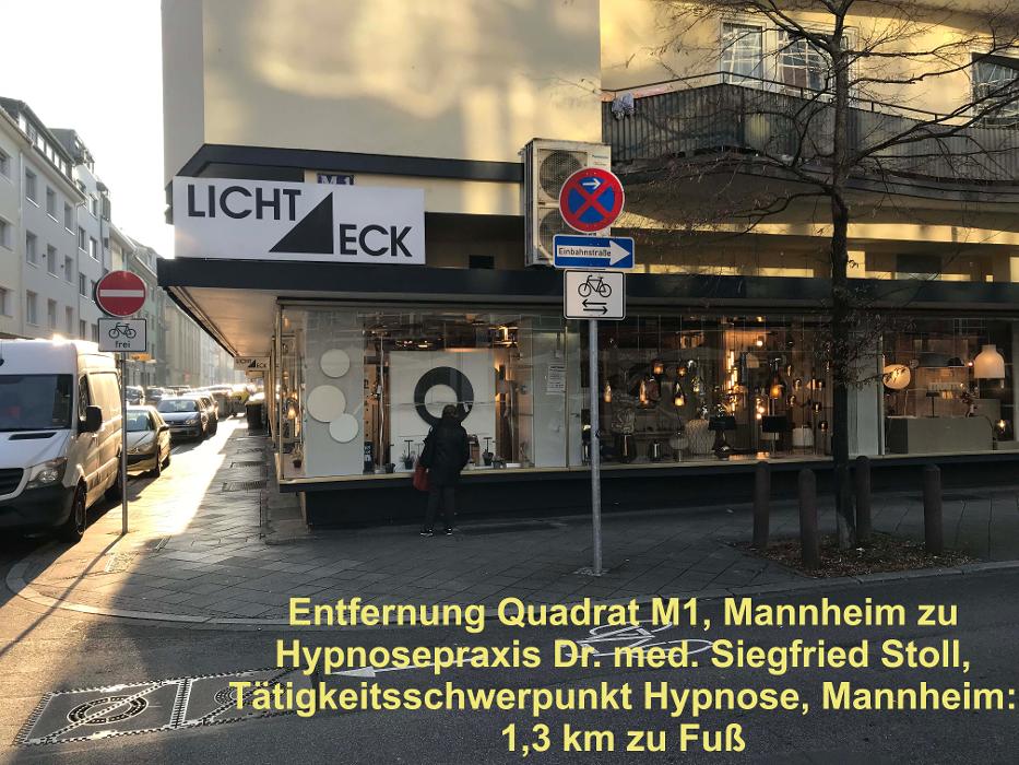 Dr. med. Siegfried Stoll, Tätigkeitsschwerpunkt Hypnose, Mannheim, Augustaanlage in Mannheim