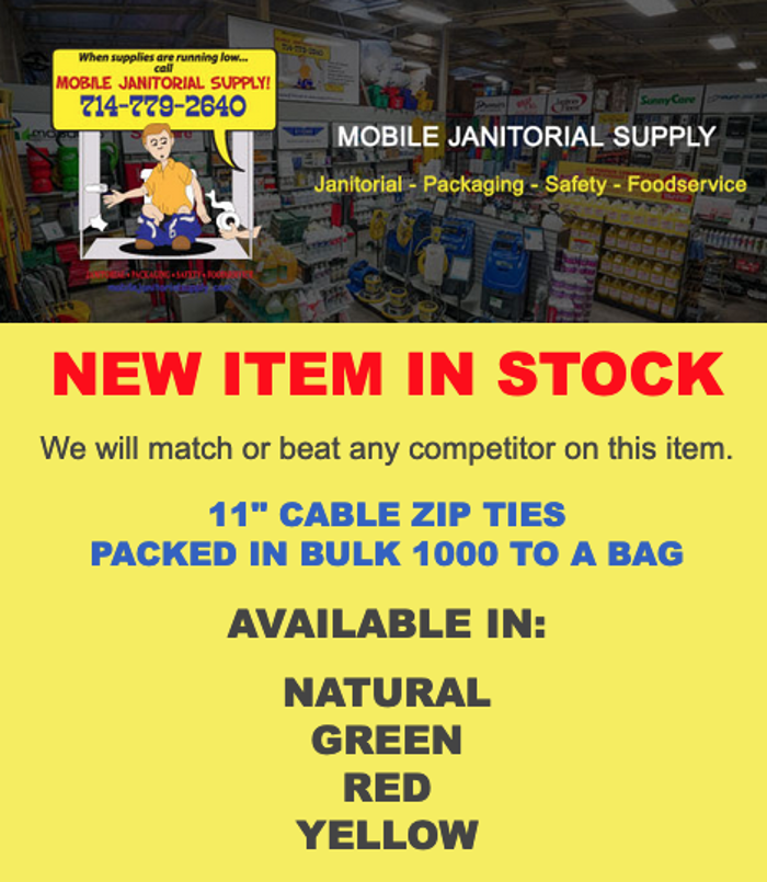 Mobile Janitorial Supply - Anaheim, CA