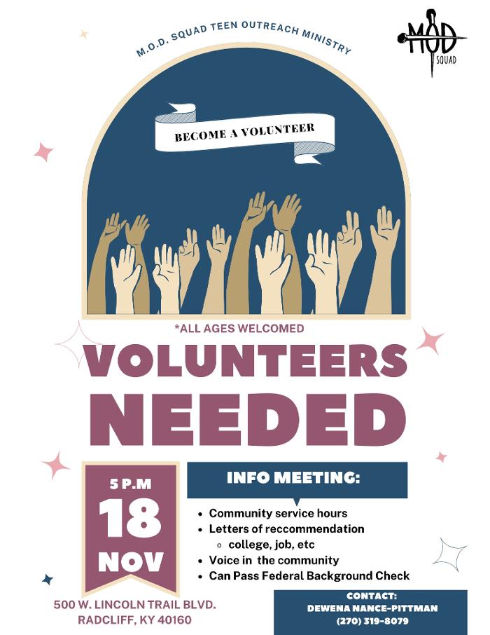 M.O.D. Squad Teen Outreach Ministry - Radcliff, KY