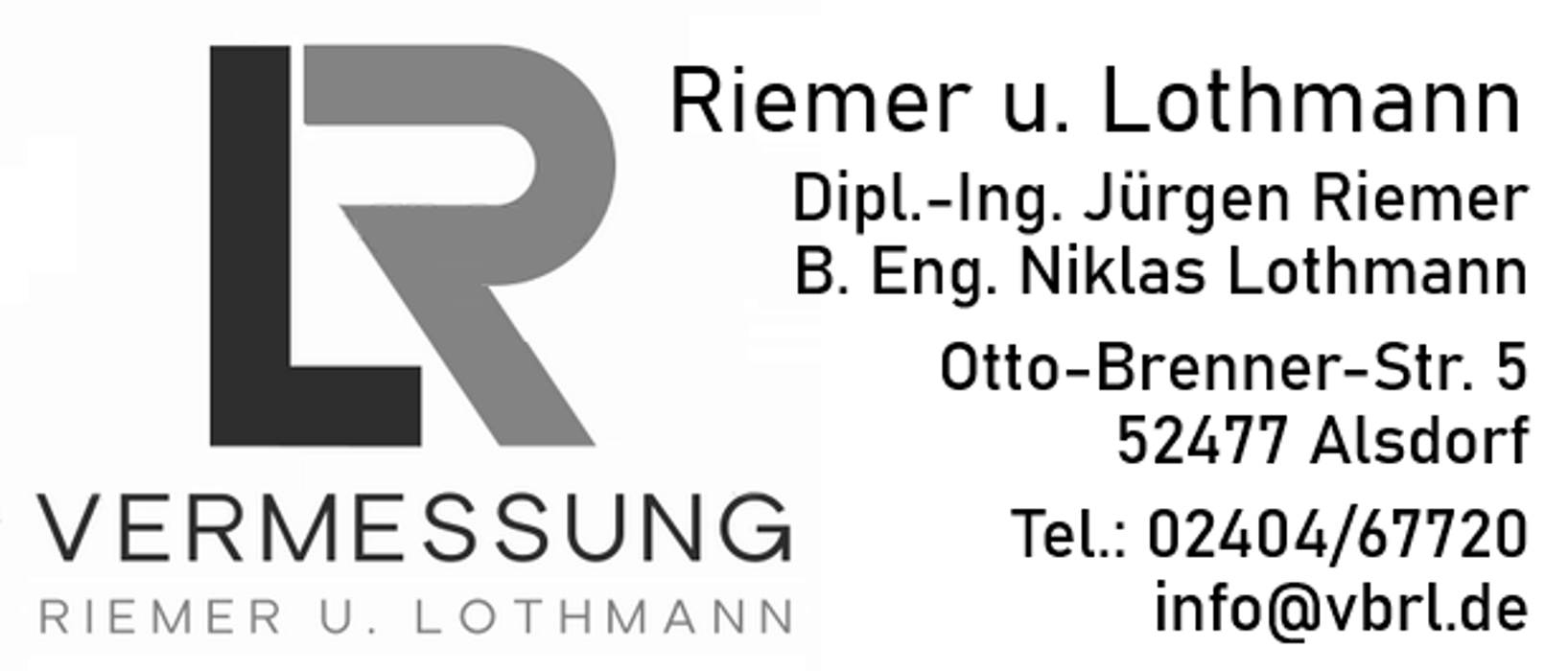 Vermessungsbüro Riemer-Lothmann | Öffentlich bestellte Vermessungsingenieure