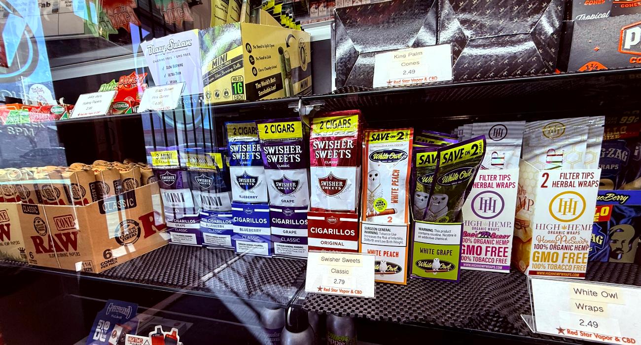 RAW cones, Swisher Sweets, High hemp cones