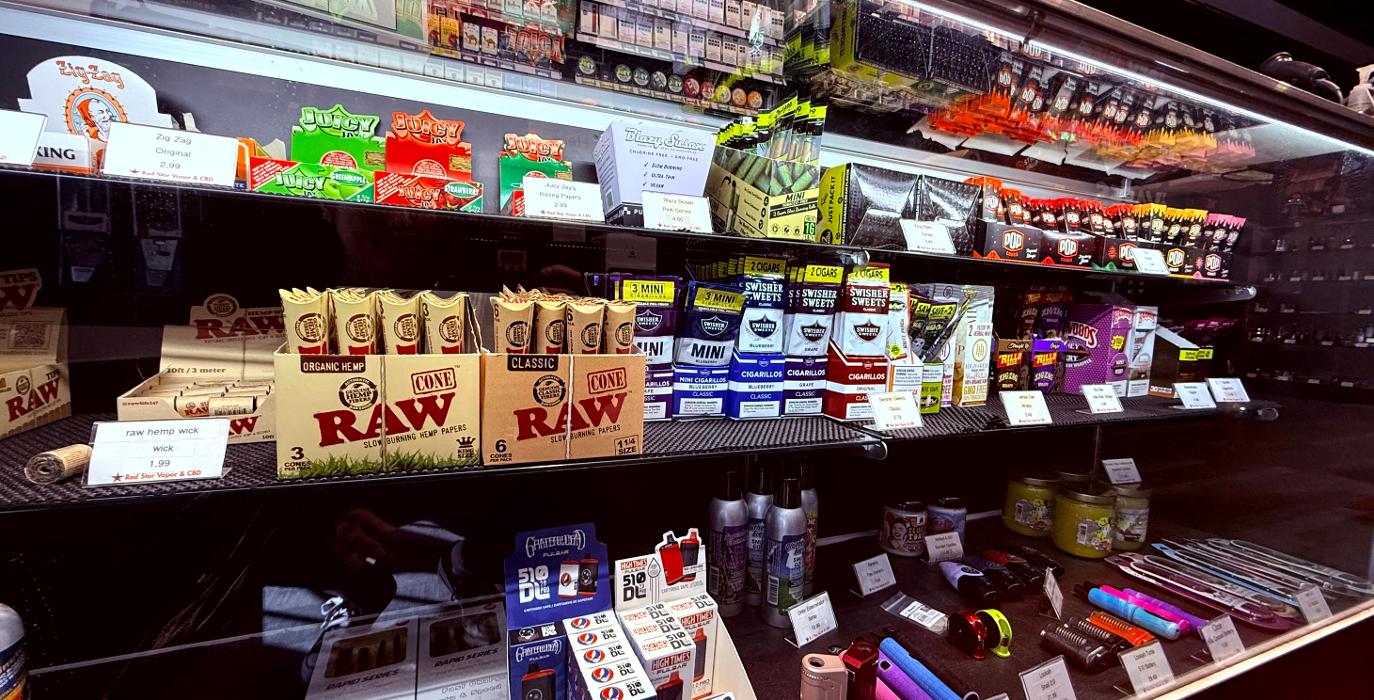 RAW papers and Cones, Swisher sweets, Lighters