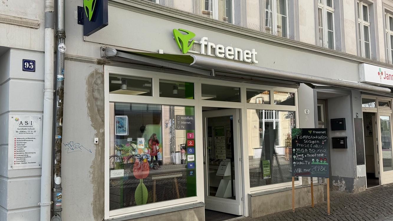 freenet Shop, Lange Straße in Greifswald