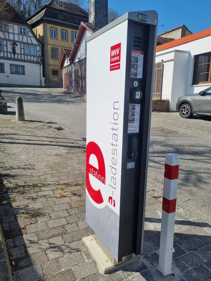 WVV Energie E-Ladestationen, Fahrstraße in Zell am Main