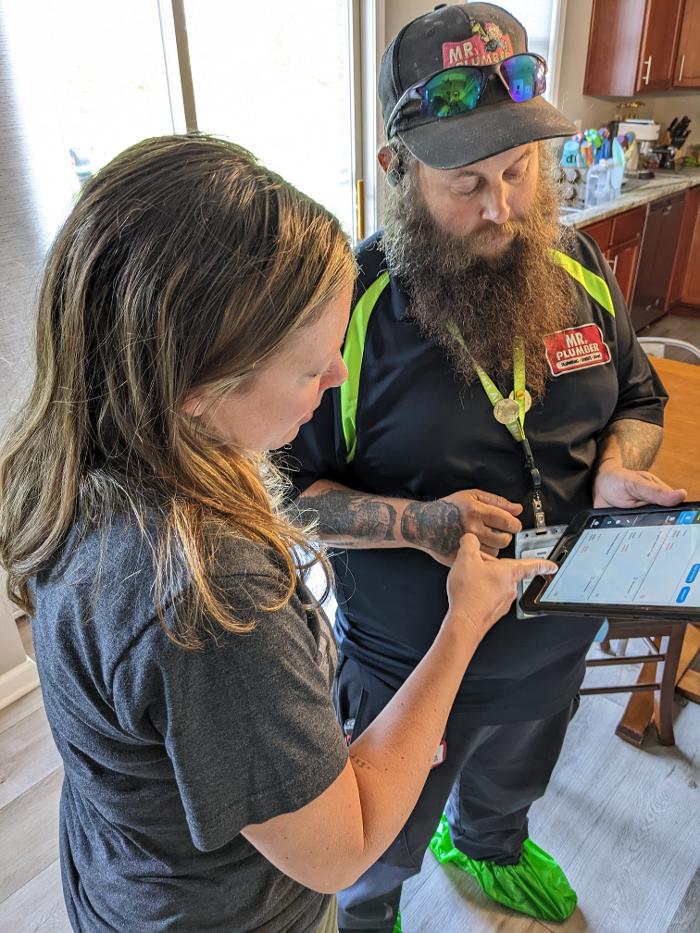 Mr. Plumber by Metzler &amp; Hallam Logo