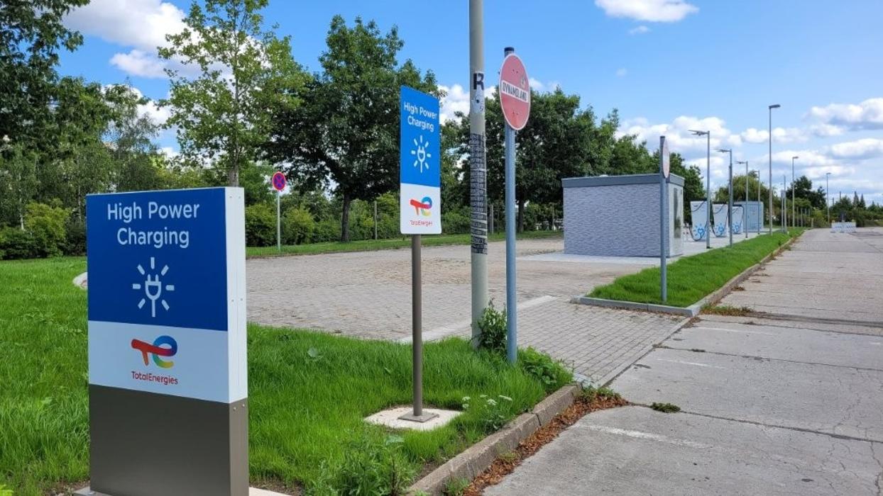 TotalEnergies Charging station, Otto-Hahn-Straße in Zwickau