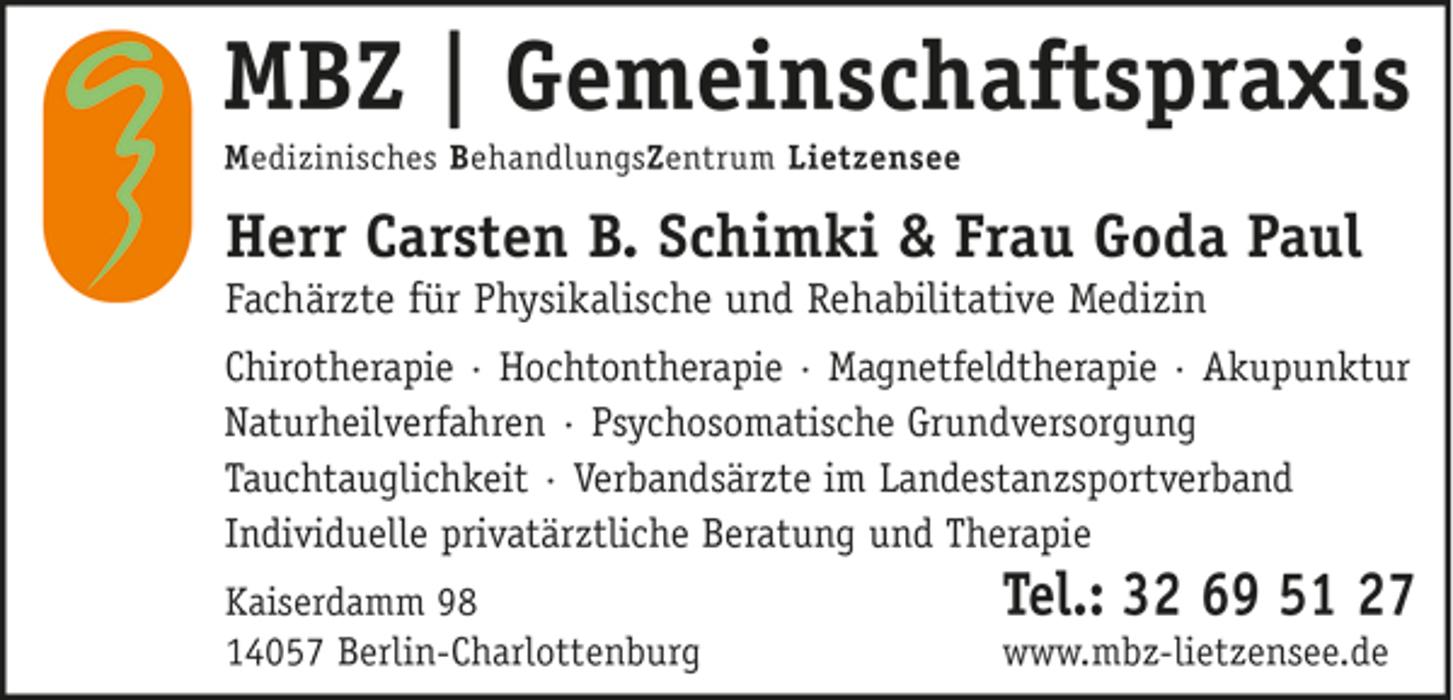 Bild zu MBZ - Gemeinschaftspraxis am Lietzensee in Berlin Bild zu MBZ - Gemeinschaftspraxis am Lietzensee in Berlin