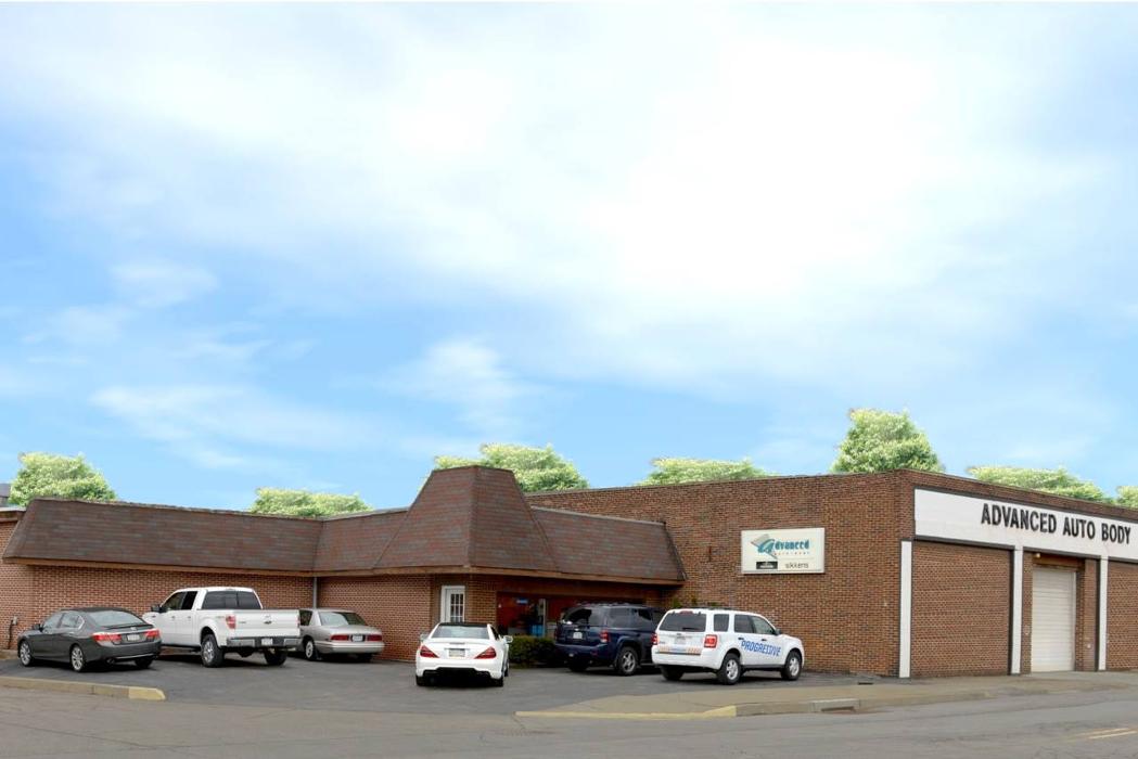 ADVANCED AUTO BODY Logo