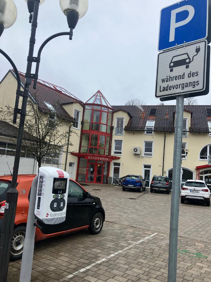 WVV Energie E-Ladestationen, Sinnaustraße in Bad Brückenau