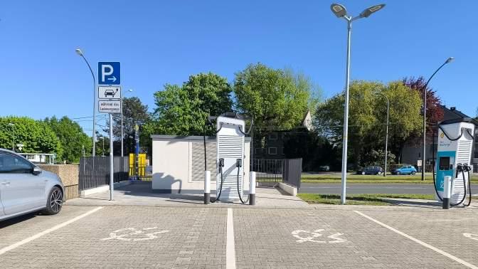 Shell Recharge Charging Station, Aktienstraße in Essen