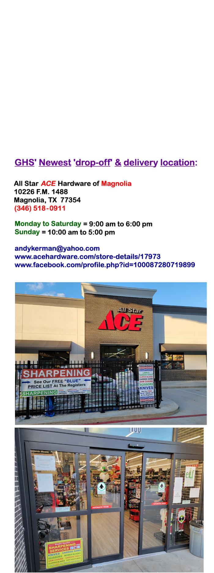 Greater Houston Sharpening @ All Star ACE Hardware2 Image