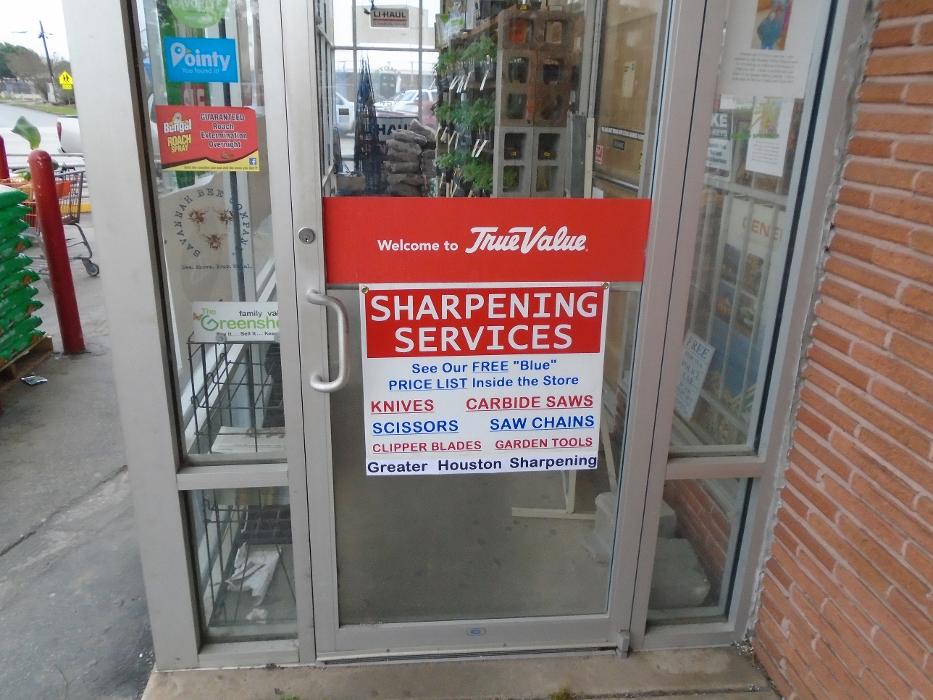 Greater Houston Sharpening @ Golfcrest True Value Hdwe. Logo