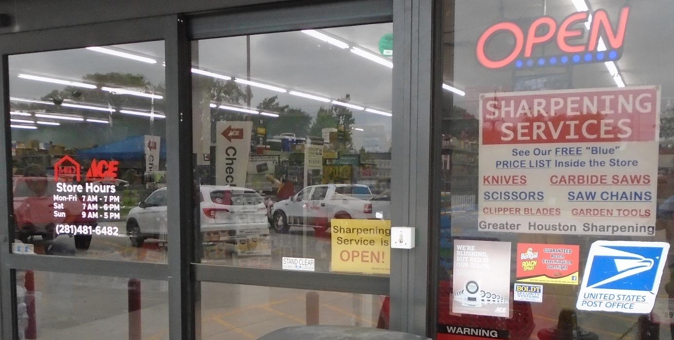 Greater Houston Sharpening @ M&amp;D ACE Hardware - Beamer Logo