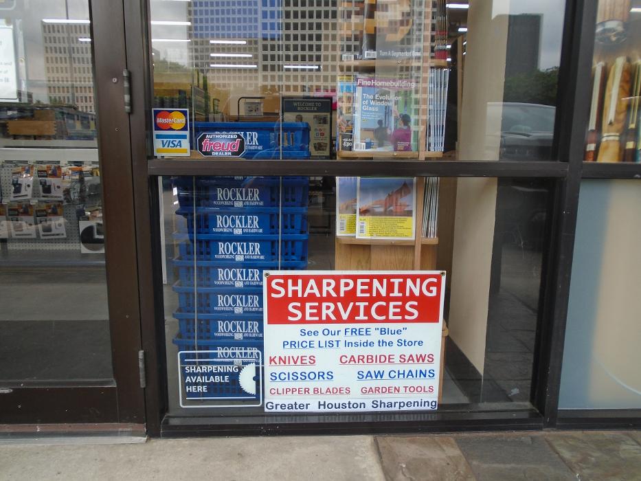 Greater Houston Sharpening @ Rockler Woodworking & Hdwe Image