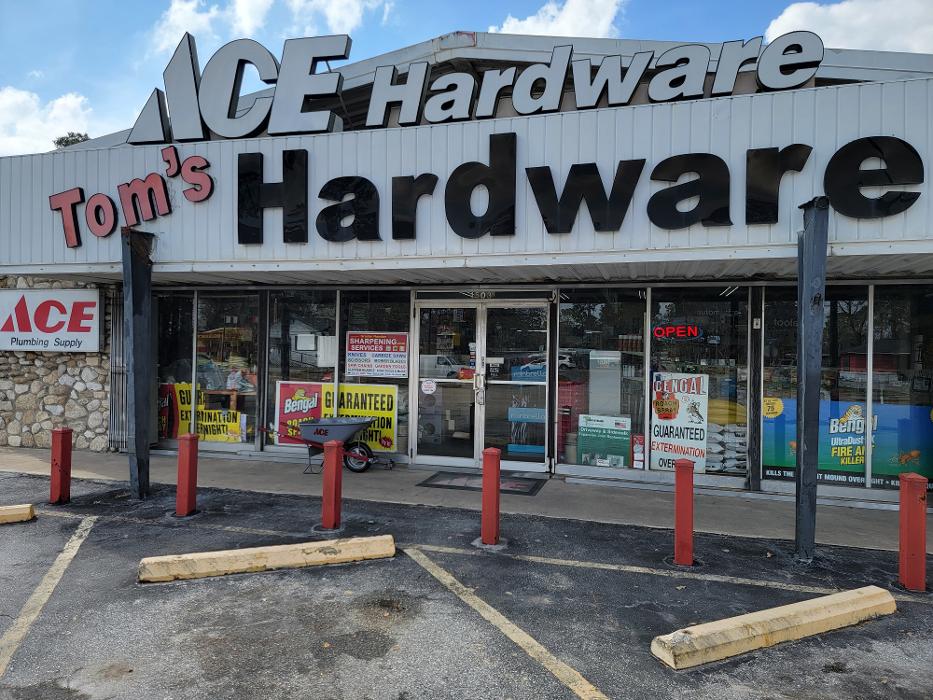 Greater Houston Sharpening @ Tom's ACE Hardware Logo