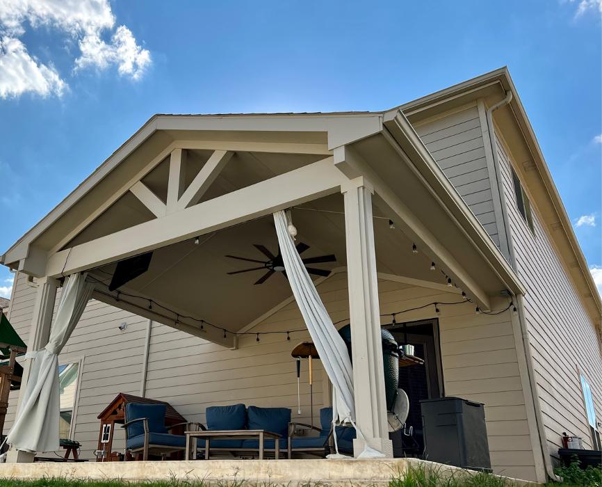 Beautiful Backyard Living Image