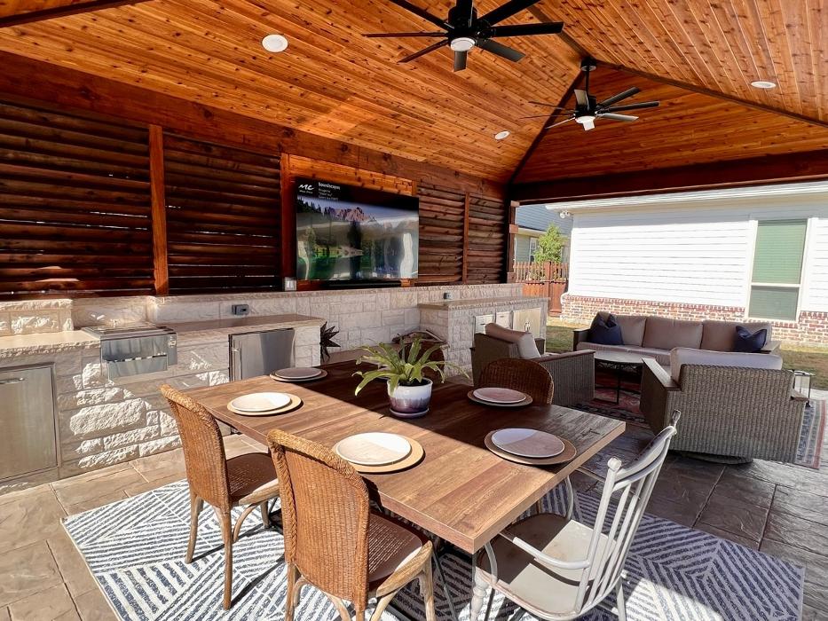 Beautiful Backyard Living Image