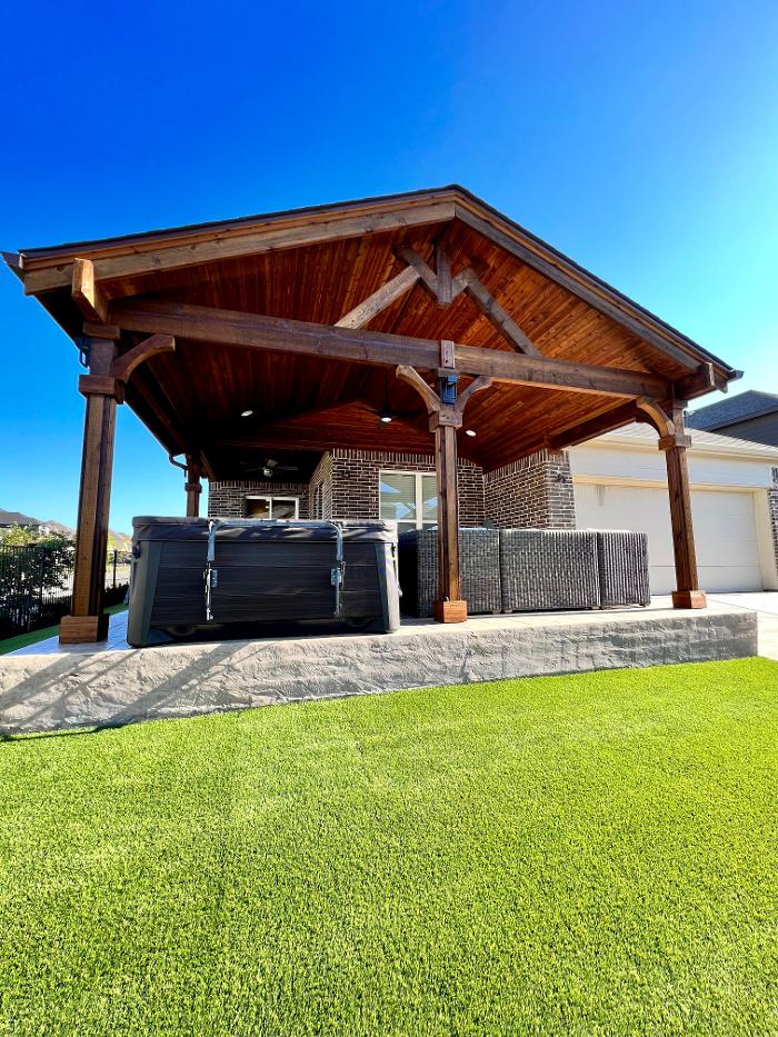 Beautiful Backyard Living Image