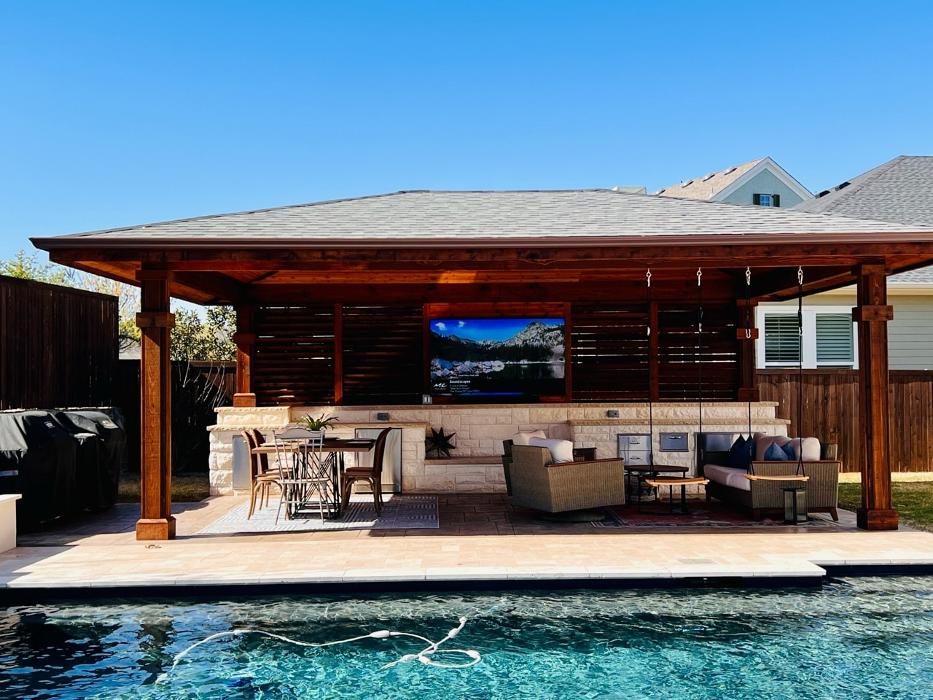 Beautiful Backyard Living Image