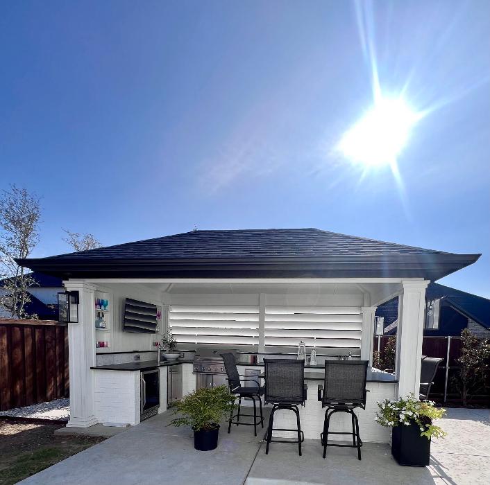 Beautiful Backyard Living Image