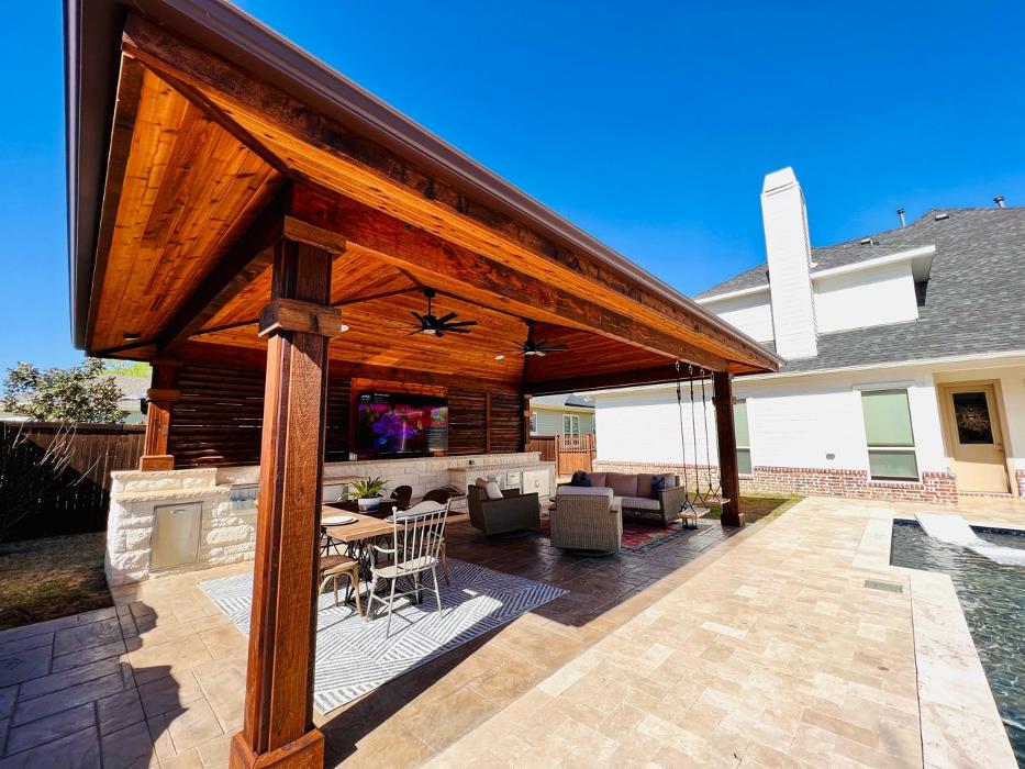 Beautiful Backyard Living Image