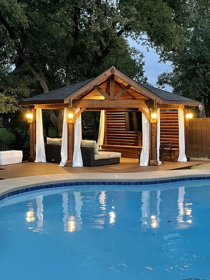 Beautiful Backyard Living Image