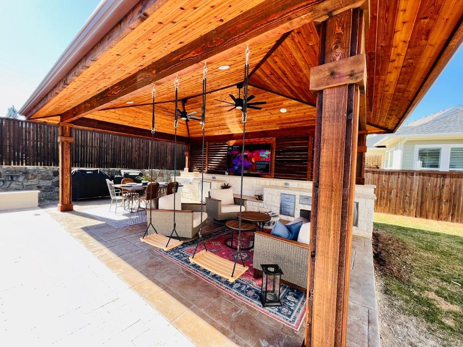 Beautiful Backyard Living Image