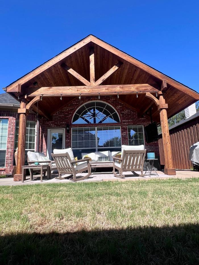 Beautiful Backyard Living Image