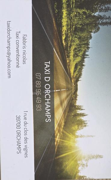 Taxi d'Orchamps SASU taxi