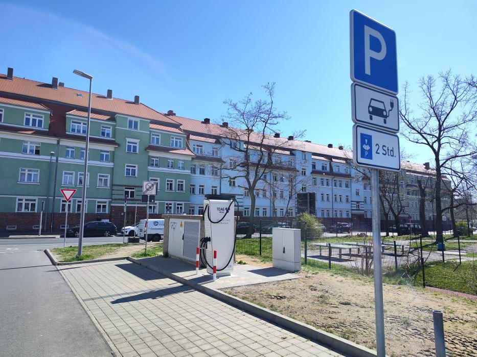 TEAG Mobil-Ladestation, Goethestraße in Wurzen