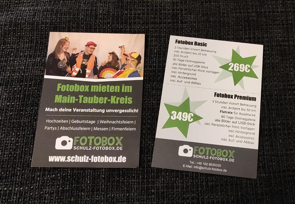 Schulz-Fotobox, am See in Boxberg