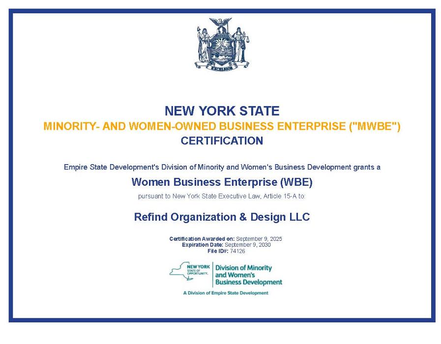 Refind Organization &amp; Design LLC Logo