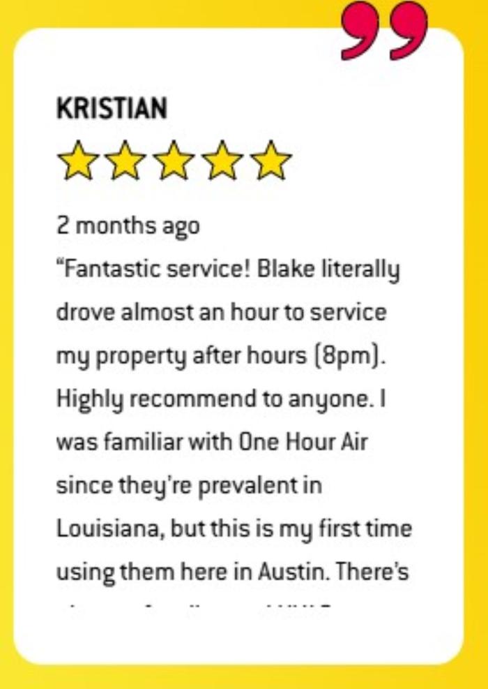 One Hour Heating & Air Conditioning of Kyle Image