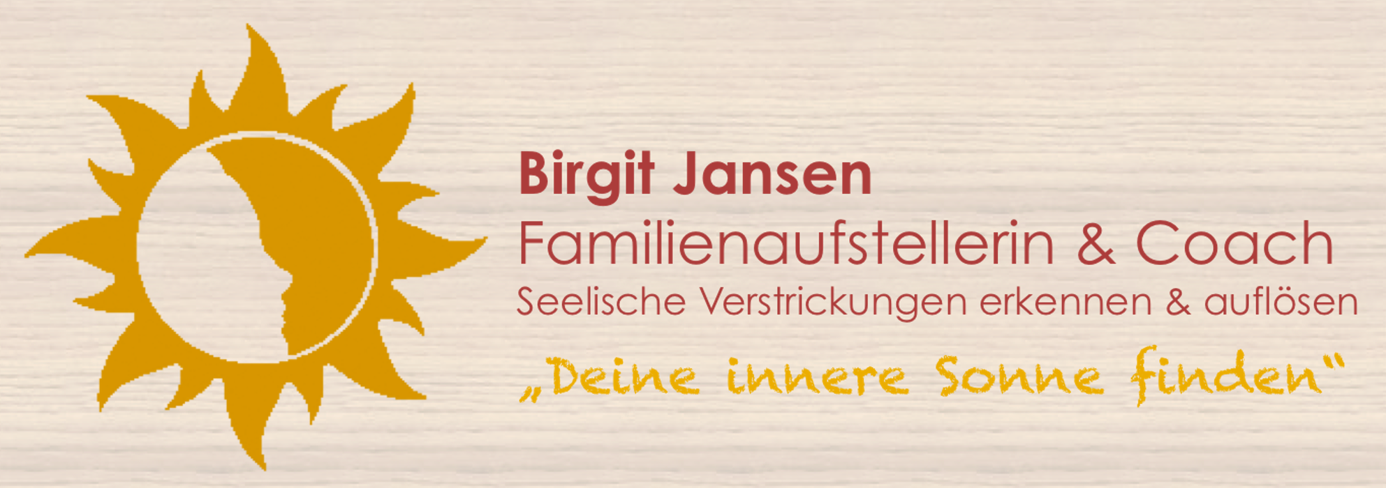 Deine innere Sonne - Familienaufstellungen - Coaching - Birgit Jansen in Solingen - Logo