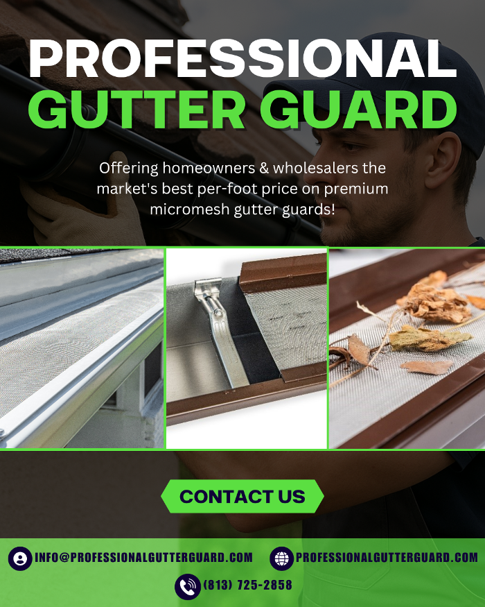 Professional Gutter Guard - Safety Harbor, FL