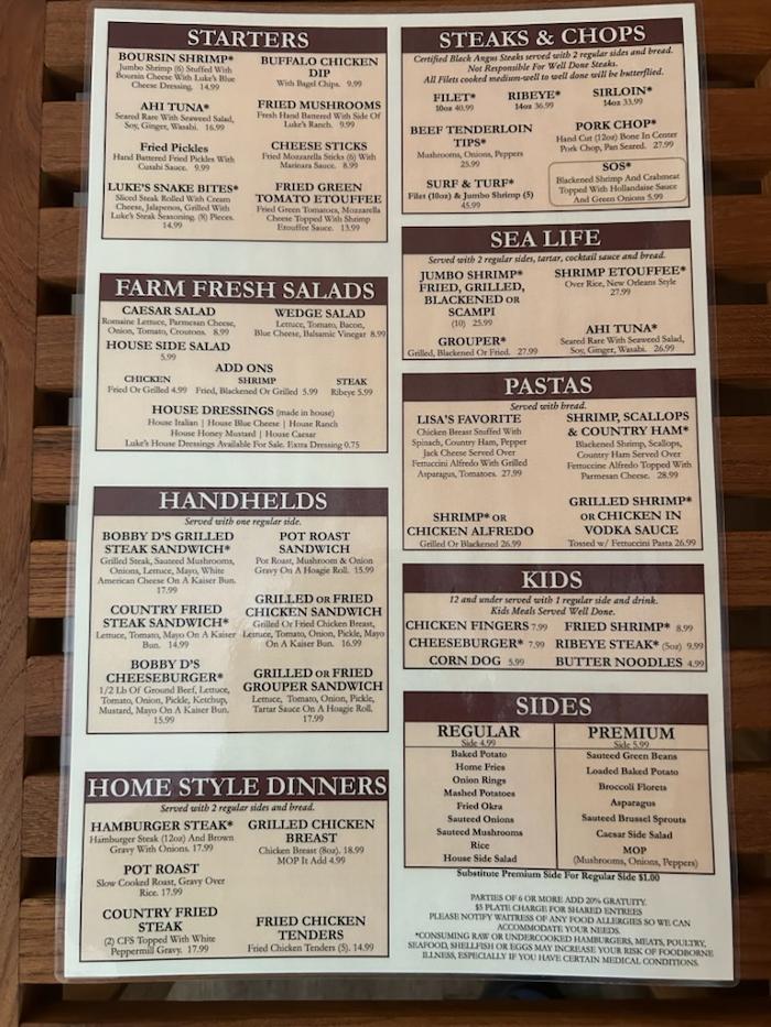 Luke's Pub & Steakhouse - Pine Mountain, GA