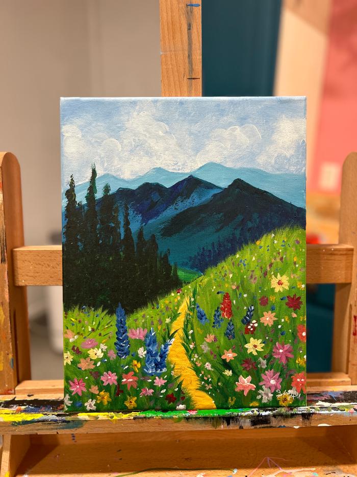 Sarah and Brushes Image