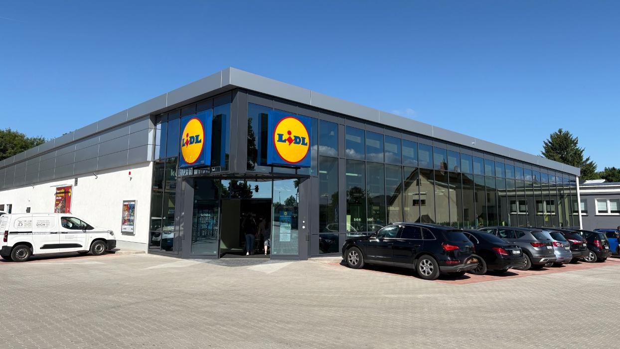 Lidl, Hallesche Straße in Eisleben