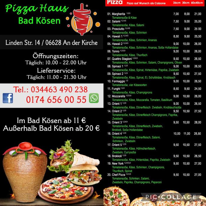 Pizza Haus Bad Kösen, Lindenstraße in Naumburg (Saale)