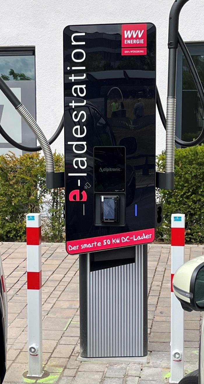 WVV Energie E-Ladestationen, Rottendorfer Straße in Würzburg