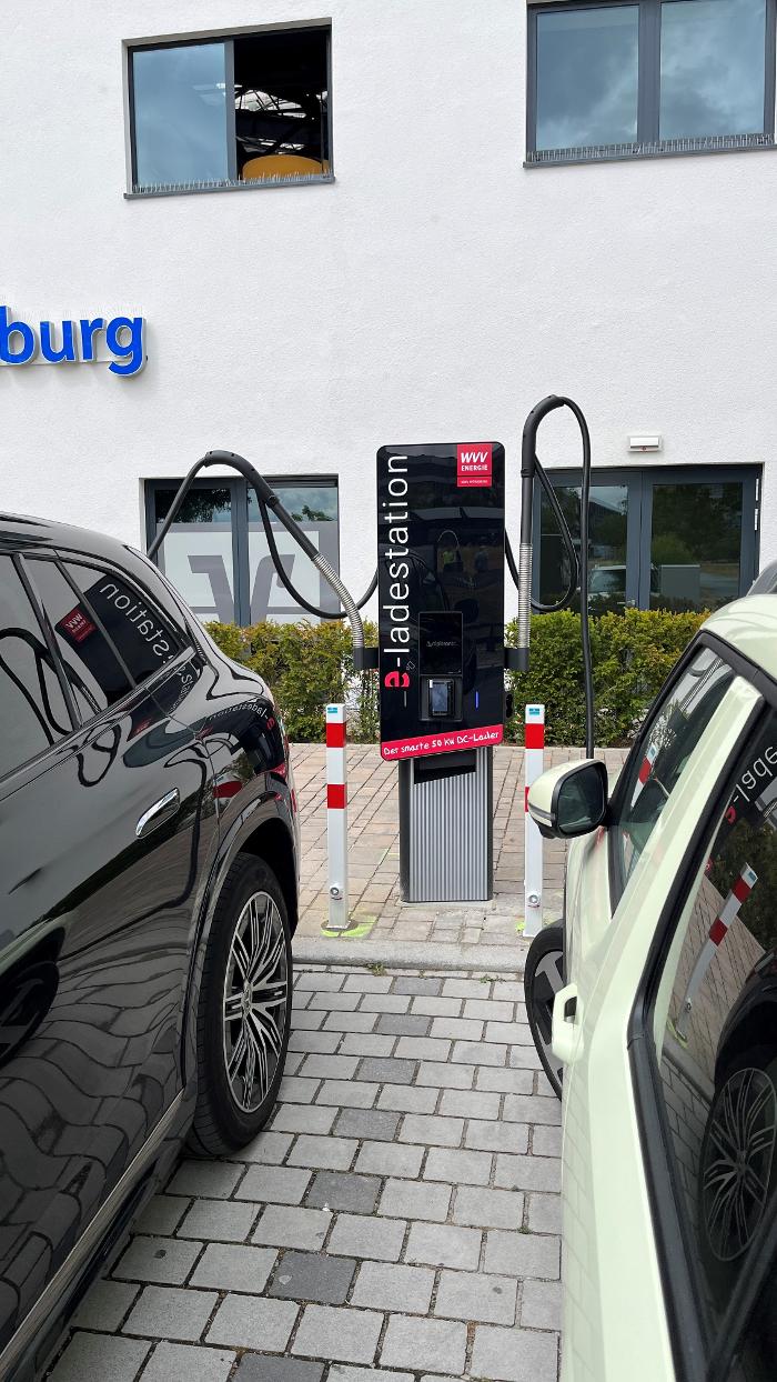 WVV Energie E-Ladestationen, Rottendorfer Straße in Würzburg