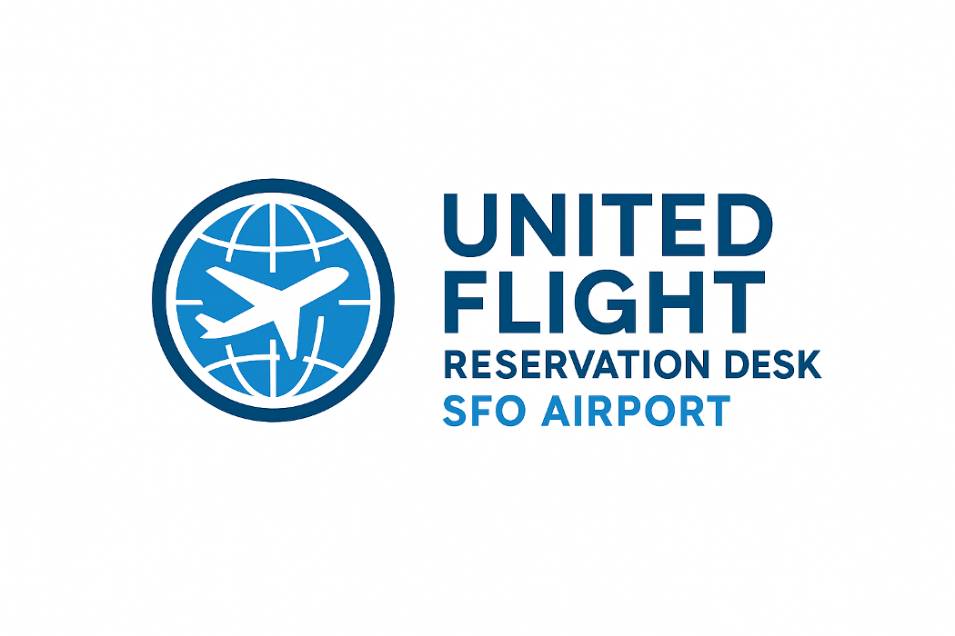 United Flight Reservation Desk- SFO Airport Logo